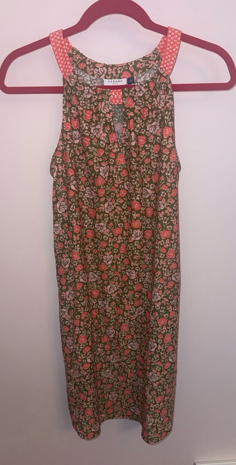 Cabana Life Jetties Beach Amelia Island Sleeveless Shift Dress Size Small Nwot